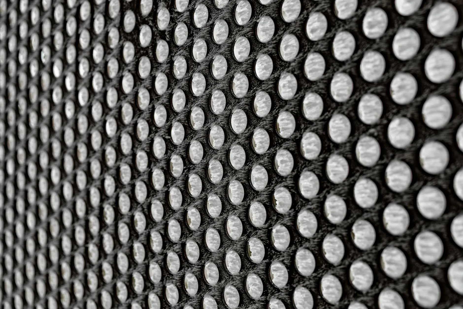 HEPA filter from an air purifier close-up
