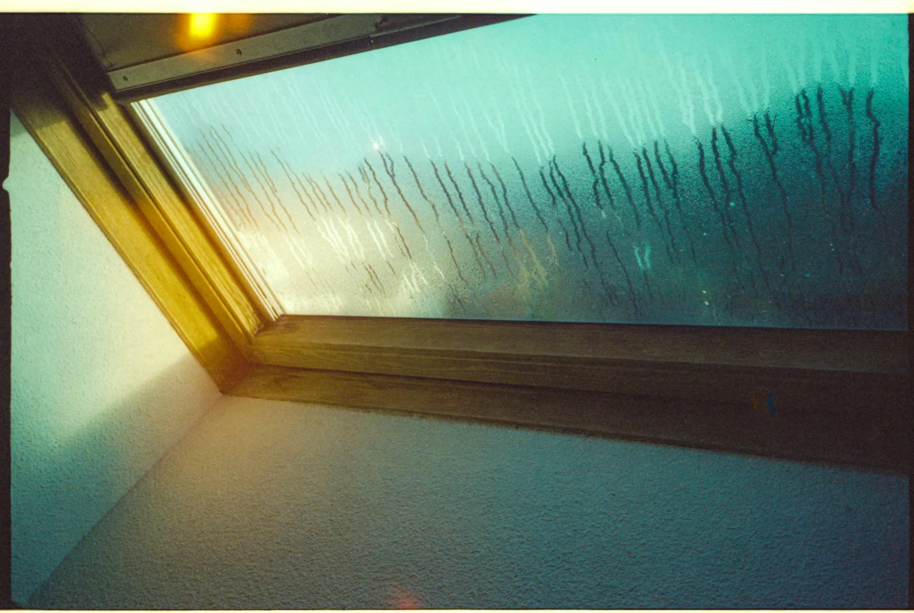 Condensation on a window showing indoor humidity issues