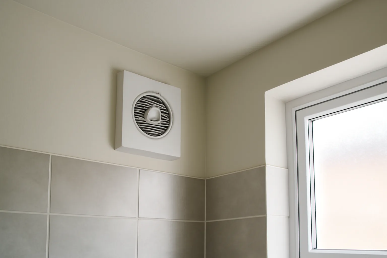 Bathroom extractor fan used for home ventilation